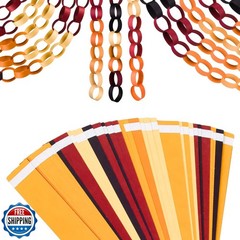 CHRORINE 600Pcs Colorful Paper Chains Strips for Birthday Party Decorations D