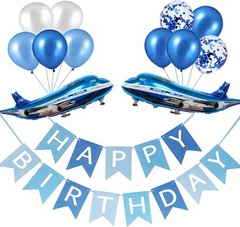 31inch Large Airplane Blue Party Decoration Airplane Balloon Birthday Party Supp
