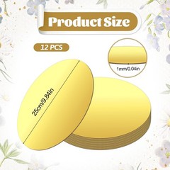 10 Inch Round Acrylic Mirror Centerpiece Circle Tray Plates Gold 12 PCS