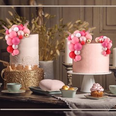 Maitys 216 Pcs Balls Cake Topper Mini Foam Balloons Toppers Ball Shaped Cake …