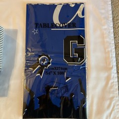 Blue & Black Graduation Decorations, Congrats Grad! Party Supplies for 24 Guests