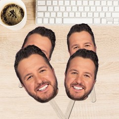Luke Bryan Big Head Cutout, Funny Party Prop, Concert Fan Gift