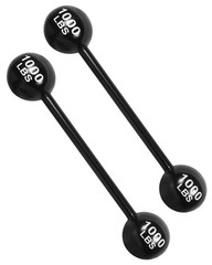 2 Pack Giant Inflatable Dumbbell Barbell Carnival Circus Decorations Props