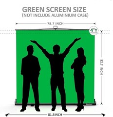 【Wider Style】 RAUBAY 78.7 x 82.7in Large Collapsible Green Screen