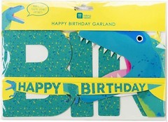 Talking Tables Party Dinosaurs Happy Birthday Garland Banner 11.5 ft