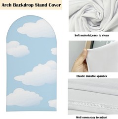 Little Mermaid Ariel Arch Cover Backdrop Birthday Party Photo Background Decor
