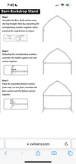 CV LINENS Backdrop + FRAME – kids Birthday Party red Barn Photo Background