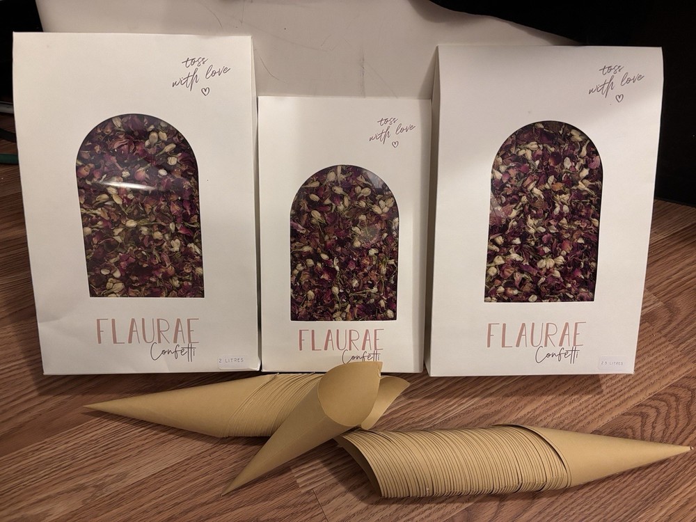Flower Confetti with Cups for Wedding Birthday Party Baby Shower