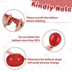 Red White Blue Balloon, 50PCS 12 Inches Navy Blue Dark Ruby Red Latex Balloon…