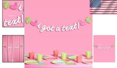 Text Banner Blue Iridescent Foil 6 Ft Party Decorations for Girls
