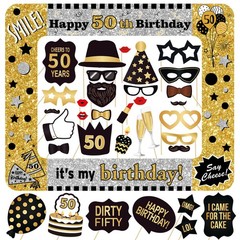50th Birthday Inflatable Photo Booth Set Giant Selfie Frame Props Polyvinyl