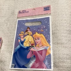 Vtg Party Express Disney Princess Birthday Banner & Lot / 2 Treat Loot Bags NIP