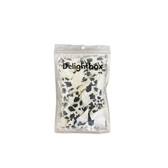 Paw Prints-A-Round Biodegradable Latex Balloons, White with Black paw prints …