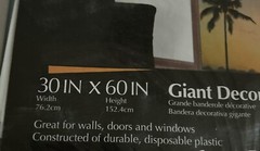 New Changing Spaces 30” X 60” Giant Decor Banner “HAWAII PALM TREE”