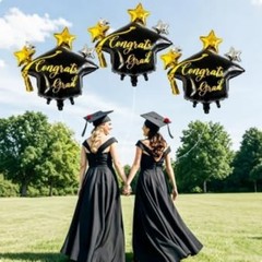 3Pcs Graduation Cap Balloons Large Congrats Grad Foil Balloons for Class of 2…
