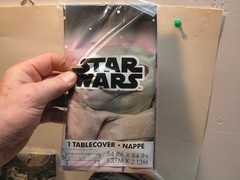 Star Wars Party Decorations Plates Baby Yoda Banner Tablecloth Etc. lot set
