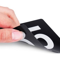 Doublesided Plastic Table Number Cards 1 to 10 for Restaurants and Events