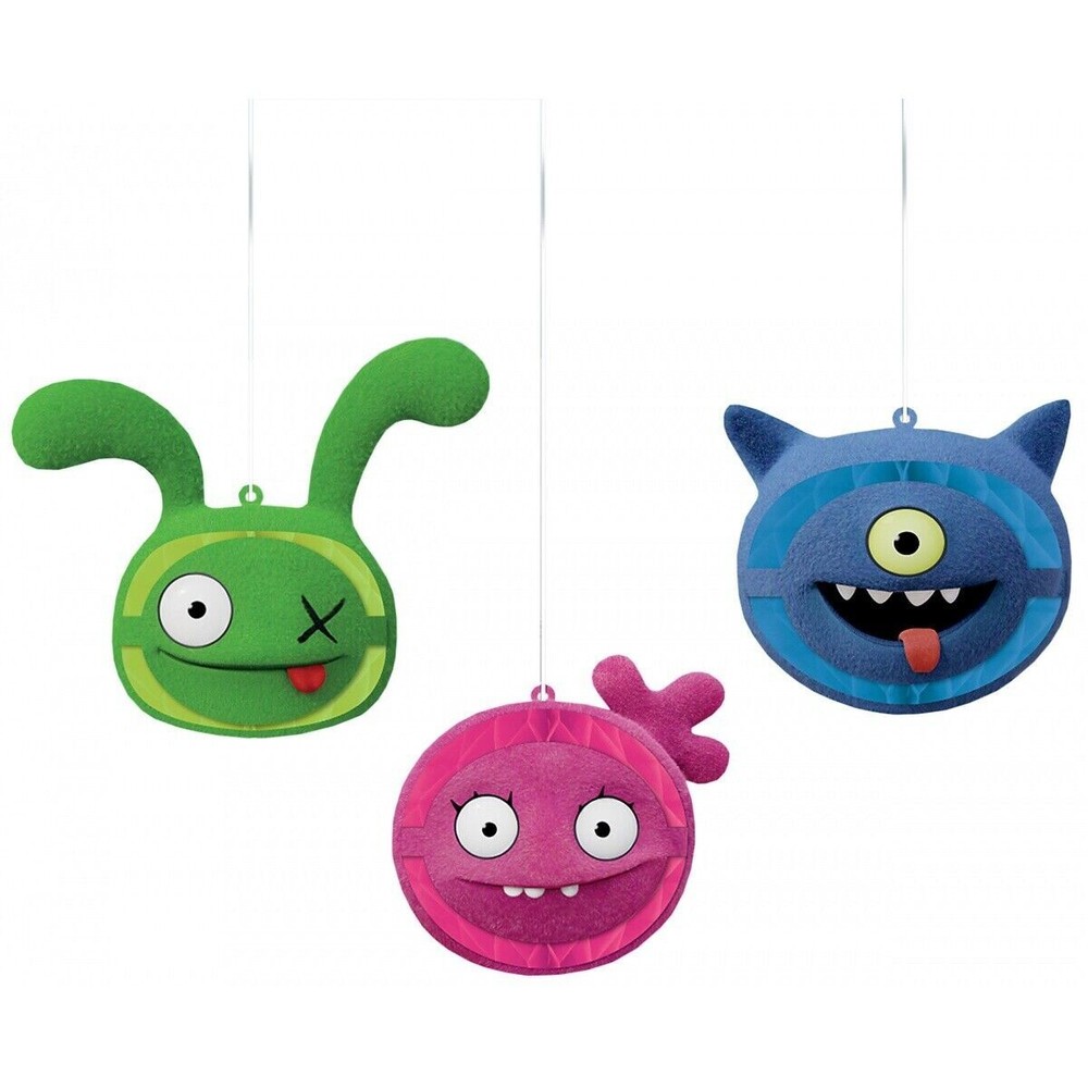 «UglyDolls Movie» Assorted Honeycomb Party Decorations, 9″, 3 Count! Brand NEW!!