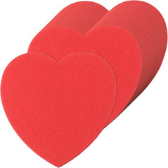 200 Pieces Hearts Cutouts Paper Heart Shapes 4 Inch Shape Paper Cut-Outs Accent