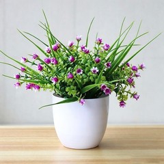 Modern Artificial Lily of the Valley Potted Flower for Minimalist Decor