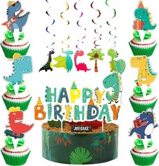 104-Piece Dinosaur Birthday Decorations Set: Eco-Friendly Dino Party Supplies