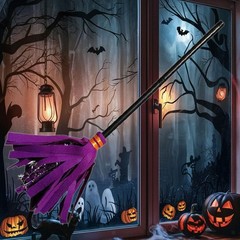 Halloween Witch Broom Halloween Costume for Club Festival Stage Performances