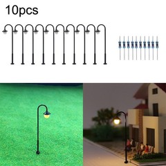 Model Lights Complete Lamps 10 Lamps 10 Resistors Approx. 45mm Model Railway Led
