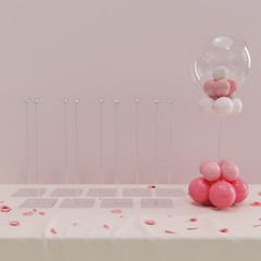 Clear Acrylic Tabletop Balloon Stand Kit, 15.75 Inch 10 pack Ballon Stick Hol…