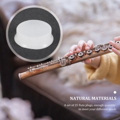 25PCS Silicone Flute Plugs Flute Hole Plugs Flutes Repair Kit Flute Hole Button