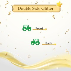 100 PCS Tractor Confetti Green Glitter Farm Themed Baby Shower Scatters