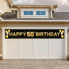 50Th Birthday Decorations for Men Women – 10Ft Black Gold 50Th Party Decorations
