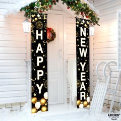 , XtraLarge Happy New Year Banner – 72×12 Inch | Porch Banner for New Years E…