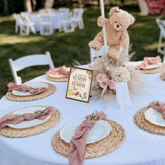 Winnie Bear Baby Shower Decorations, Table Sign/Gender Reveal/Birthday Party Tab