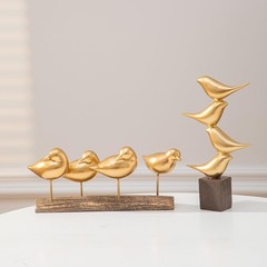 Anding Gold Bird Statue Decorative Accessories, Modern Home Decoration, Bird …