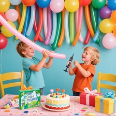 260 Balloons with Pump, Long Latex Twisting Balloons animal kit, Birthday Gi…