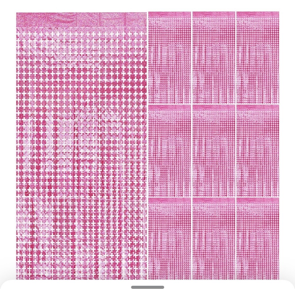 10 pack Foil Fringe Curtain Square Foil Fringe Curtain Party Decoration NEW