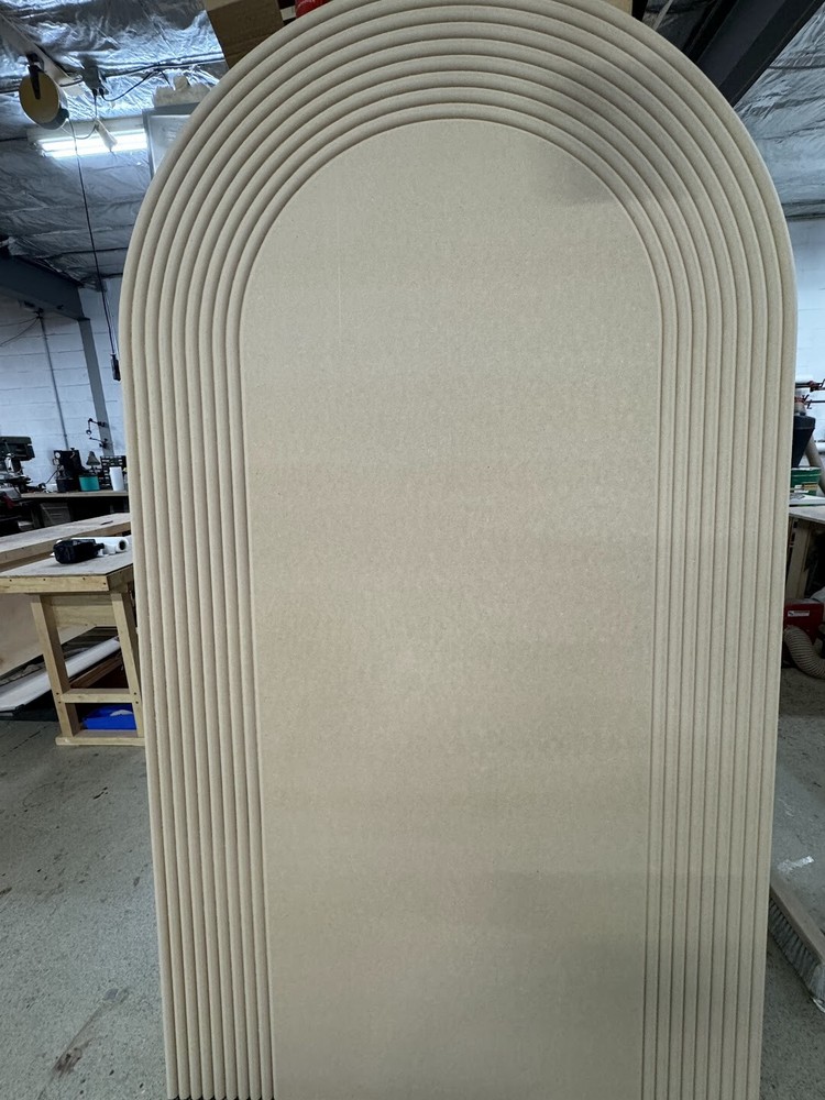 Rippled Wood Arch Backdrop | Rainbow Wedding Arch | Custom Event Prop