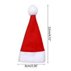30pcs Mini Christmas Hats for Silverware Holders Cutlery Tableware Holder Bottle
