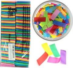 Biodegradable Confetti 1 lb Multicolor 2″ x 3/4″ Rectangular for Cannons
