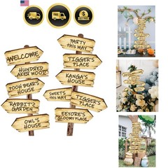 Baby Shower Decorations 11PCS Arrow Party Signs Birthday Decor Double Sided S…