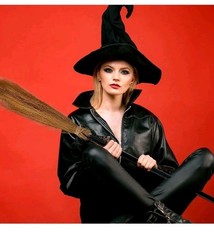 Halloween Prop Cosplay Witch Broom Stick Broomstick Adult Kids Masquerade New