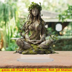 2D Flat Acrylic Goddess Statue Acrylic Flat Desktop Decoration
