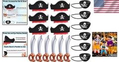 18-Piece Pirate Accessories for Kids – Perfect for Birthdays, Halloween & More