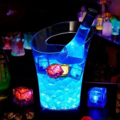 Light Up Ice Cubes, 4~96Pcs Multi Color LED Ice Cubes for Party Drinks Reusable