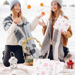 40pcs Snowflake Winter Napkin Party Decoration Winter Snowflake Pink White Wonde