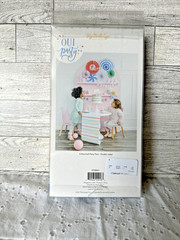My Mind’s Eye Paper Party Goods Set Dbl Sided Pleated Fans Decor Set of 6 NEW