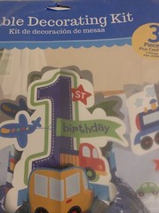 1st Birthday Confetti Birthday Table Decorating Kit: Large Centerpiece NEW