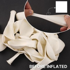 White Balloons 100 pcs 10 Inch Matte White Latex Helium Balloons for Wedding …