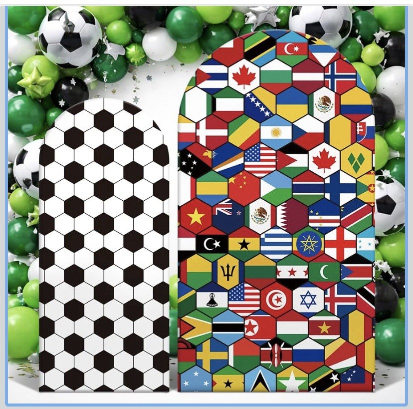 SmoothNovelty 2 Pcs Soccer Arch Backdrop Stand