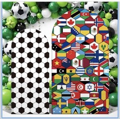 SmoothNovelty 2 Pcs Soccer Arch Backdrop Stand